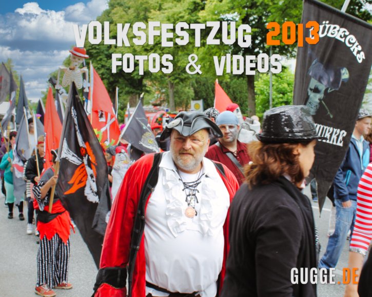 Eine kleine Galerie mit Videos des Volksfestzuges 2013, untermalt mit der Musik von Lübecker Freibeutermukke in der Hansestadt Lübeck.